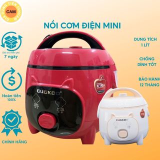 Nồi Cơm Điện Cuckoo Nhập Khẩu, Nồi Cơm Điện Mini 1 Người ăn dung tích 1 lít,Bảo hành 12 tháng