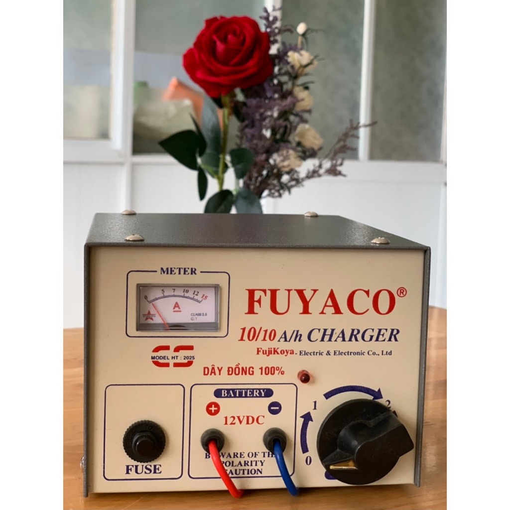 Máy sạc ắc quy 10A DÂY ĐỒNG 100%