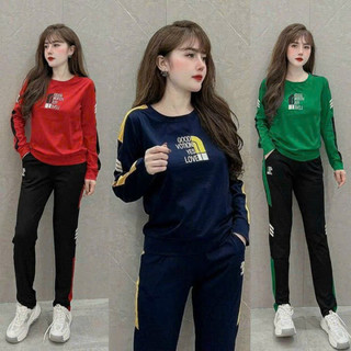 Sét thể thao nữ thun cotton cao cấp
