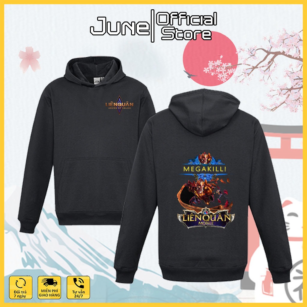 Áo Hoodie Liên Quân Mobile dành cho game thủ cực ngầu,chất nỉ mịn,siêu ấm áp trong mùa đông