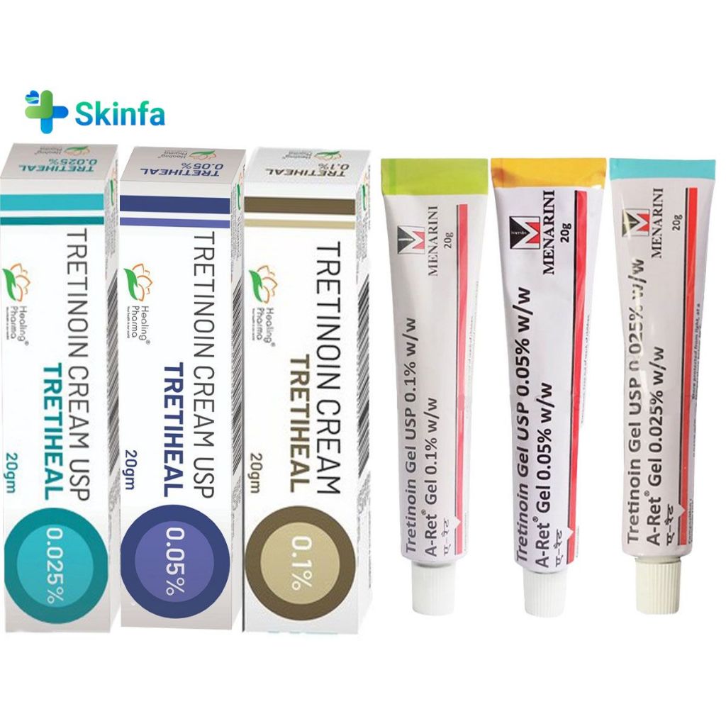 Tretinoin Tretiheal Cream Kem Giảm Mụn, Chống Lão Hóa 20g