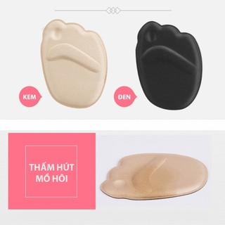 Miếng lót giày silicone đi cực êm chân - Lót mũi giày đệm vải 4D