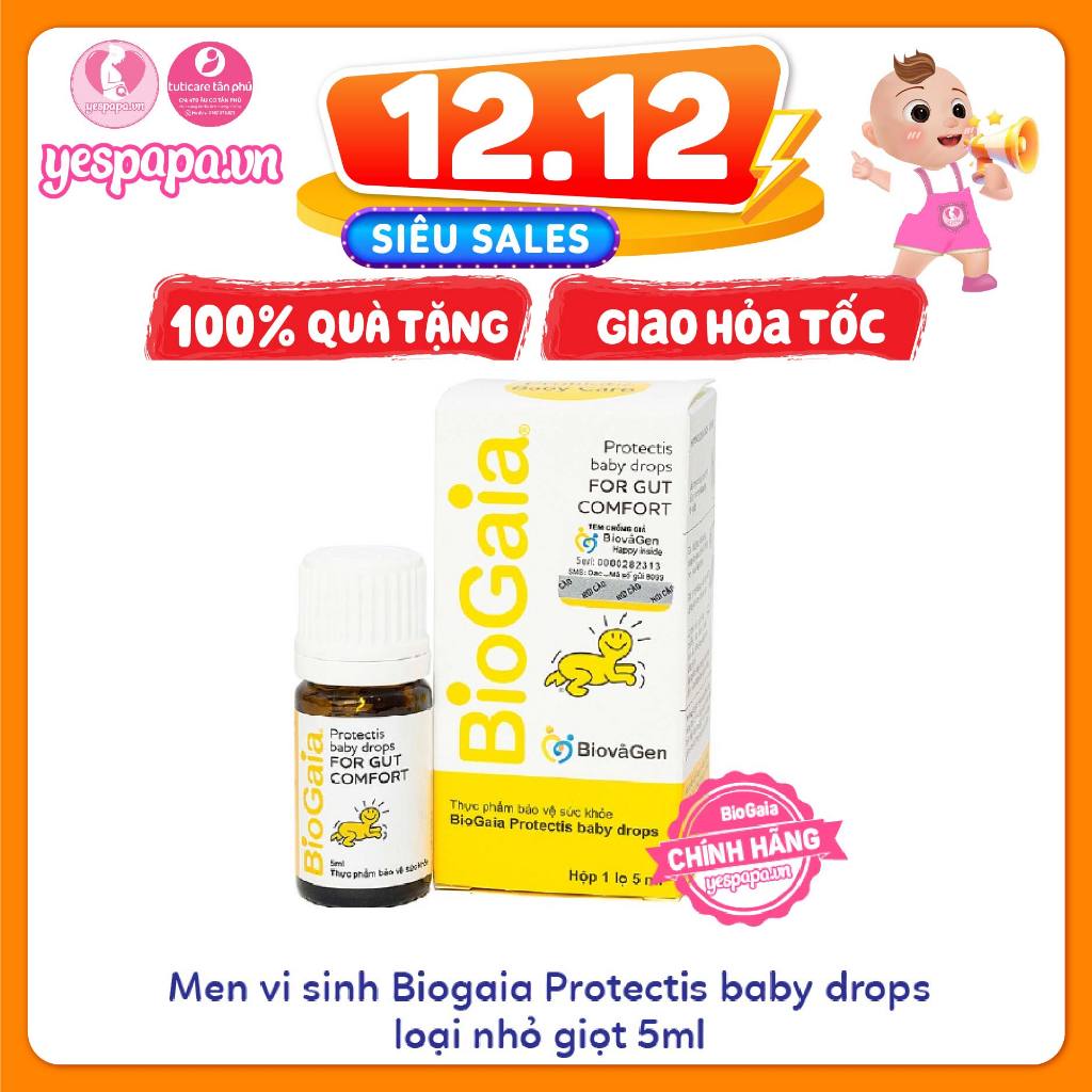 [QUA TANG] Men vi sinh Biogaia Protectis baby drops loại nhỏ giọt 5ml
