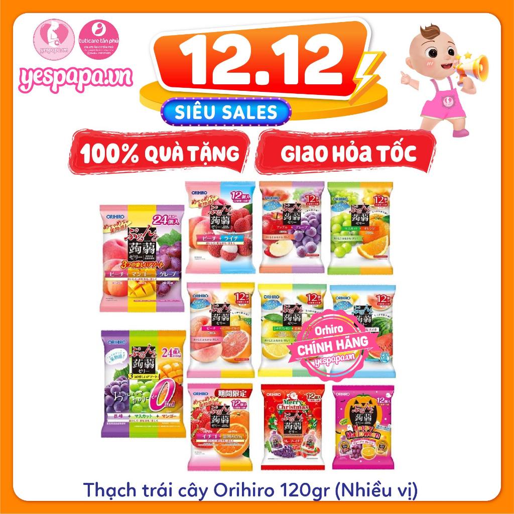 Thạch trái cây Orihiro 120gr (Nhiều vị)