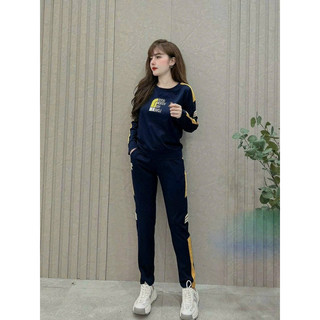 SÉT THỂ THAO NỮ TAY DÀI THUN COTTON CAO CẤP
