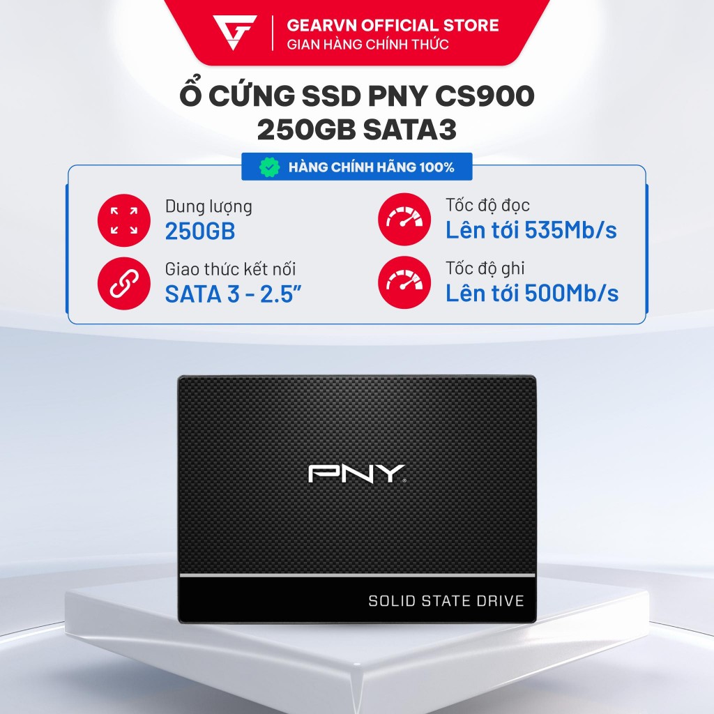 Ổ Cứng SSD PNY CS900 256GB Sata3