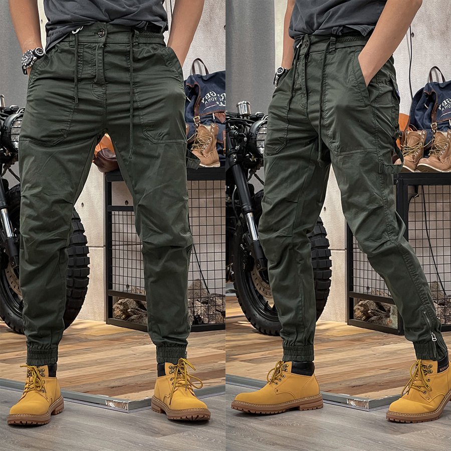 JGH4 - Quần Kaki Jogger Túi Hộp bo gấu, lưng thun khóa kéo Cao Cấp phong cách trẻ trung năng động.