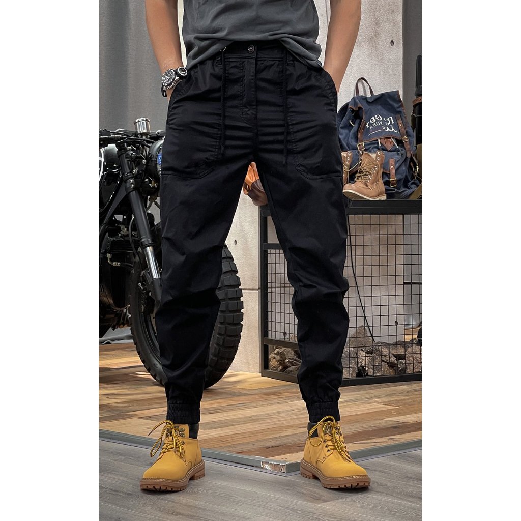 JGH4 - Quần Kaki Jogger Túi Hộp bo gấu, lưng thun khóa kéo Cao Cấp phong cách trẻ trung năng động.