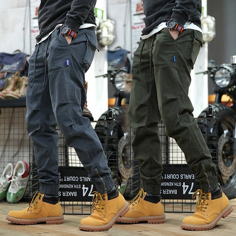 JGH4 - Quần Kaki Jogger Túi Hộp bo gấu, lưng thun khóa kéo Cao Cấp phong cách trẻ trung năng động.