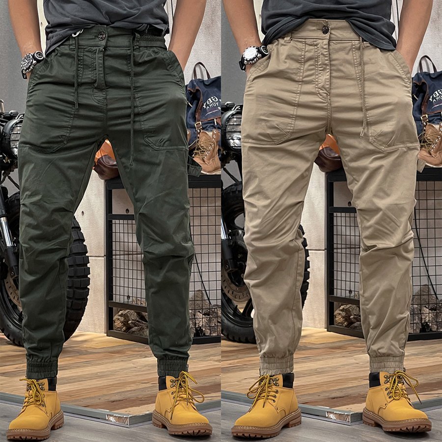 JGH4 - Quần Kaki Jogger Túi Hộp bo gấu, lưng thun khóa kéo Cao Cấp phong cách trẻ trung năng động.