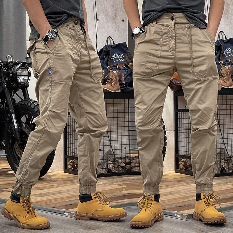 JGH4 - Quần Kaki Jogger Túi Hộp bo gấu, lưng thun khóa kéo Cao Cấp phong cách trẻ trung năng động.