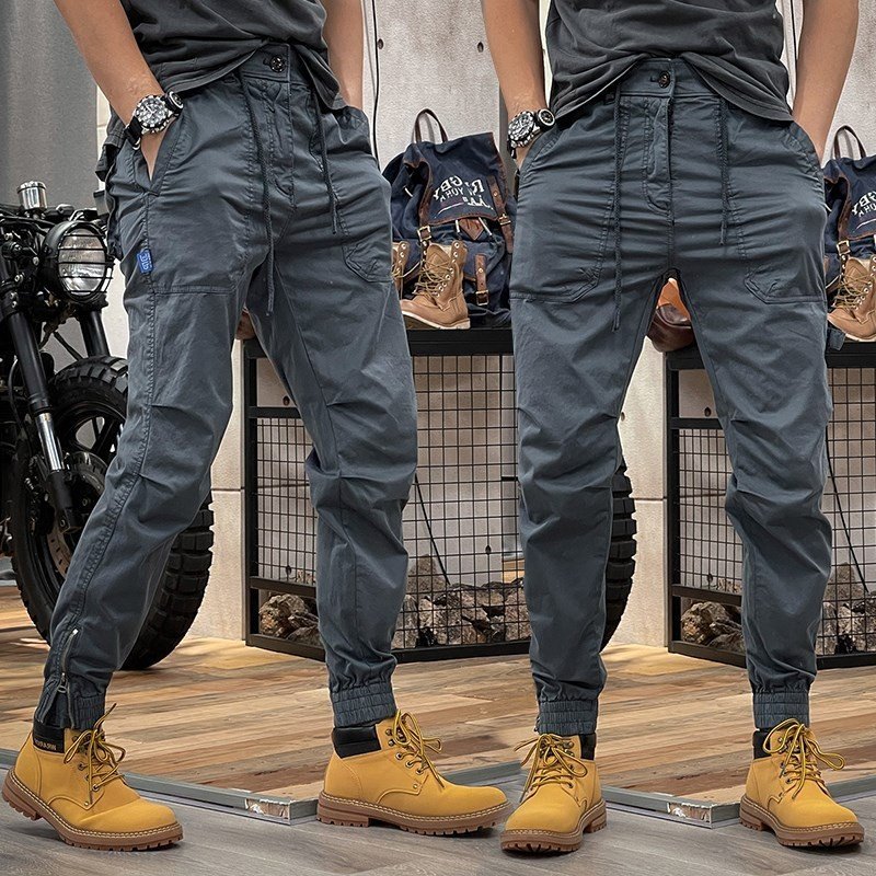 JGH4 - Quần Kaki Jogger Túi Hộp bo gấu, lưng thun khóa kéo Cao Cấp phong cách trẻ trung năng động.