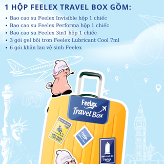 Combo du lịch Feelex Travel Box an toàn, nhỏ gọn, đầy đủ và tiện dụng