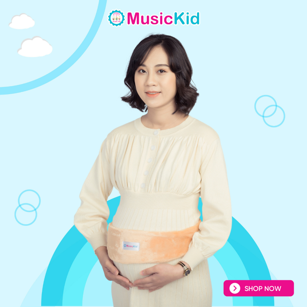 [COMBO] - 2 Tai nghe bà bầu cao cấp chính hãng MusicKid | Đai Hồng và Đai Cam | [Tặng tai nghe cho mẹ]