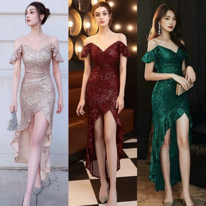 Dạ hội body kim sa dự tiệc sang trọng cao cấp / dress