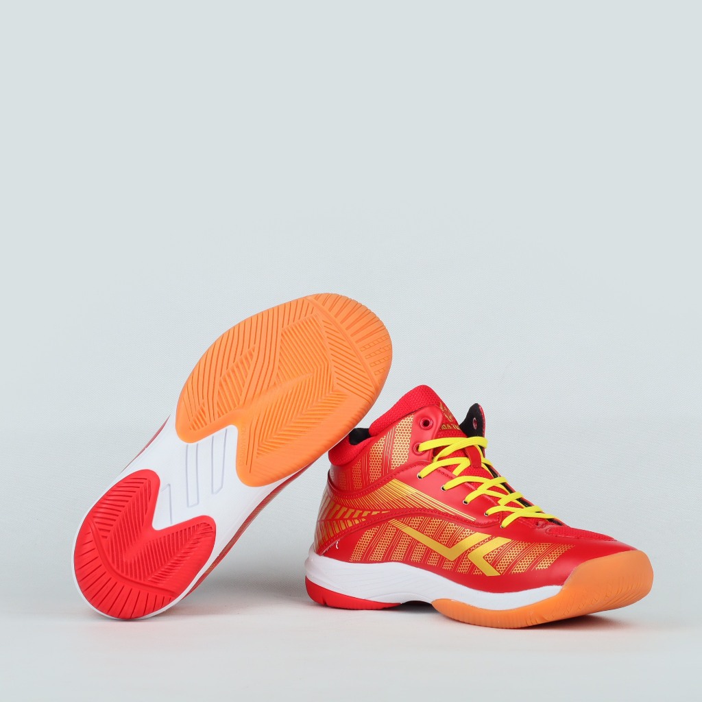 Giày bóng chuyền Hỏa Trâu cổ cao nam nữ cày sân bê tông, tặng tất dệt kim