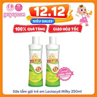 Sữa tắm gội trẻ em Lactacyd Milky 250ml