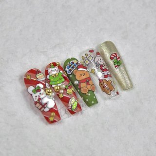 Sticker Noel - Sticker lụa cao cấp Tomoni dán móng tay (2372)