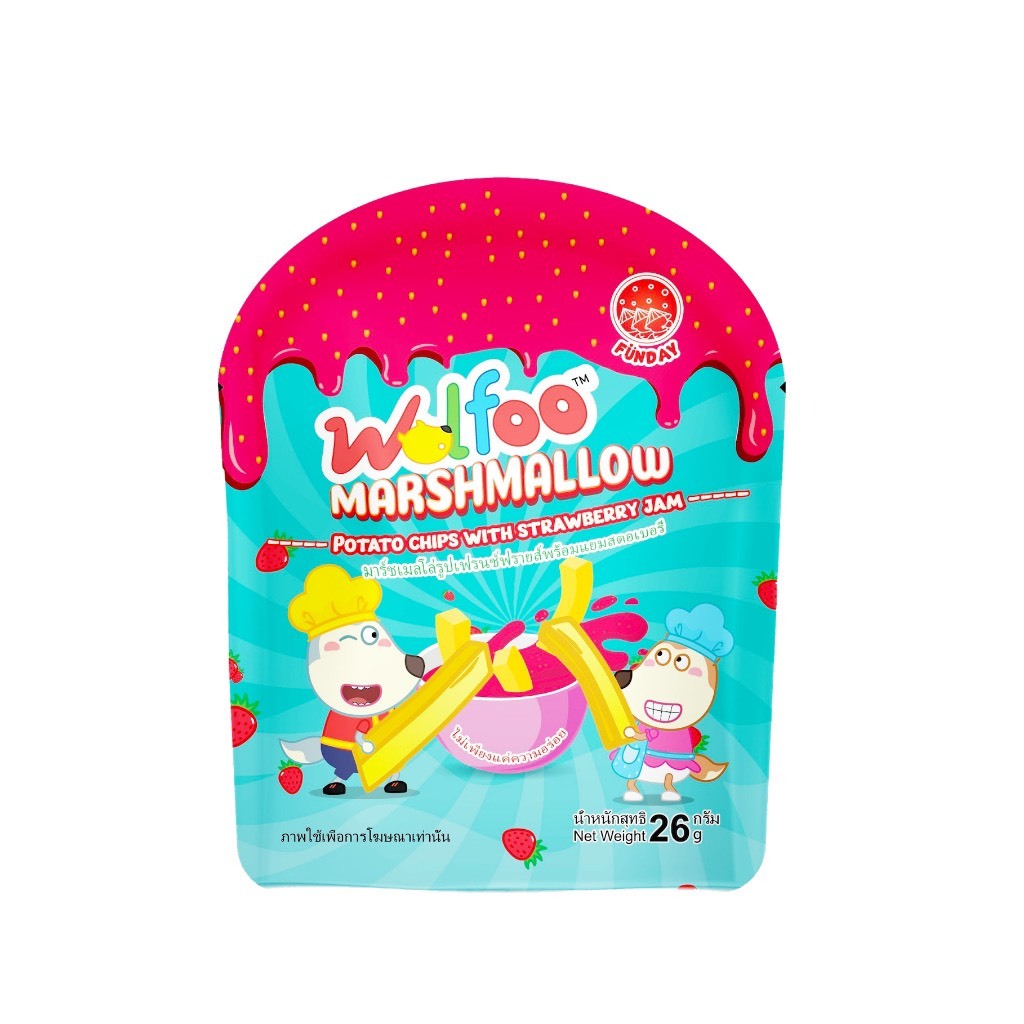 Kẹo dẻo WOLFOO - kẹo dẻo vị xoài bóc vỏ, cola, khủng long nhân chảy mứt táo - kẹo Marshmallow khoai tây mứt dâu tây