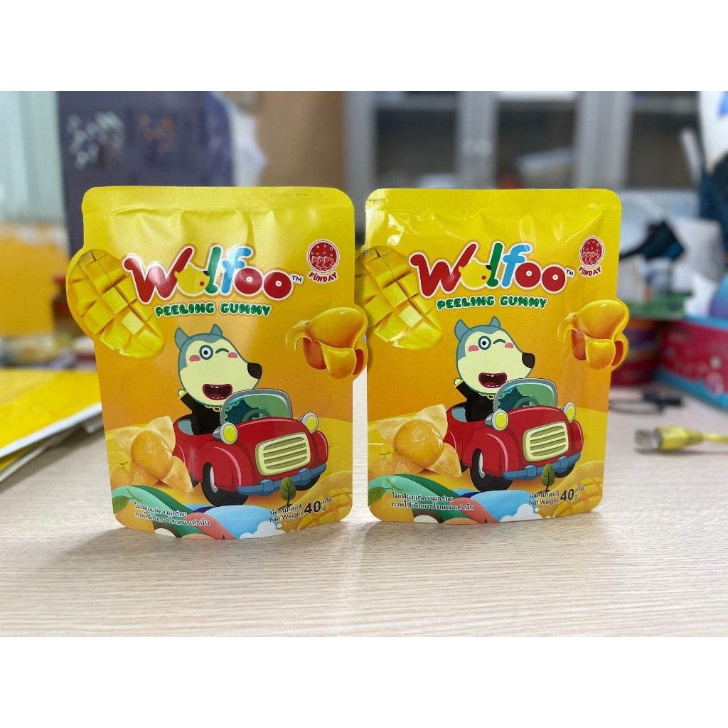 Kẹo dẻo WOLFOO - kẹo dẻo vị xoài bóc vỏ, cola, khủng long nhân chảy mứt táo - kẹo Marshmallow khoai tây mứt dâu tây