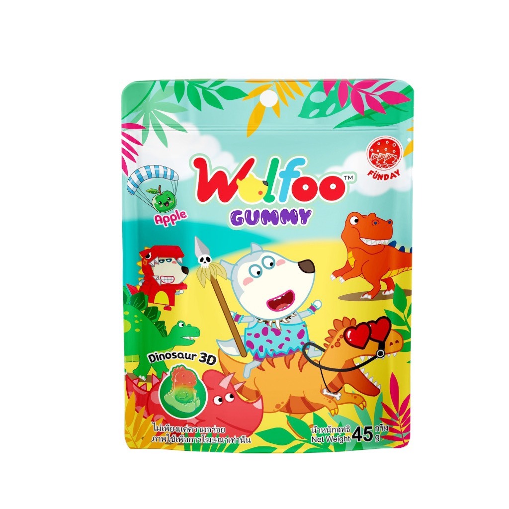 Kẹo dẻo WOLFOO - kẹo dẻo vị xoài bóc vỏ, cola, khủng long nhân chảy mứt táo - kẹo Marshmallow khoai tây mứt dâu tây