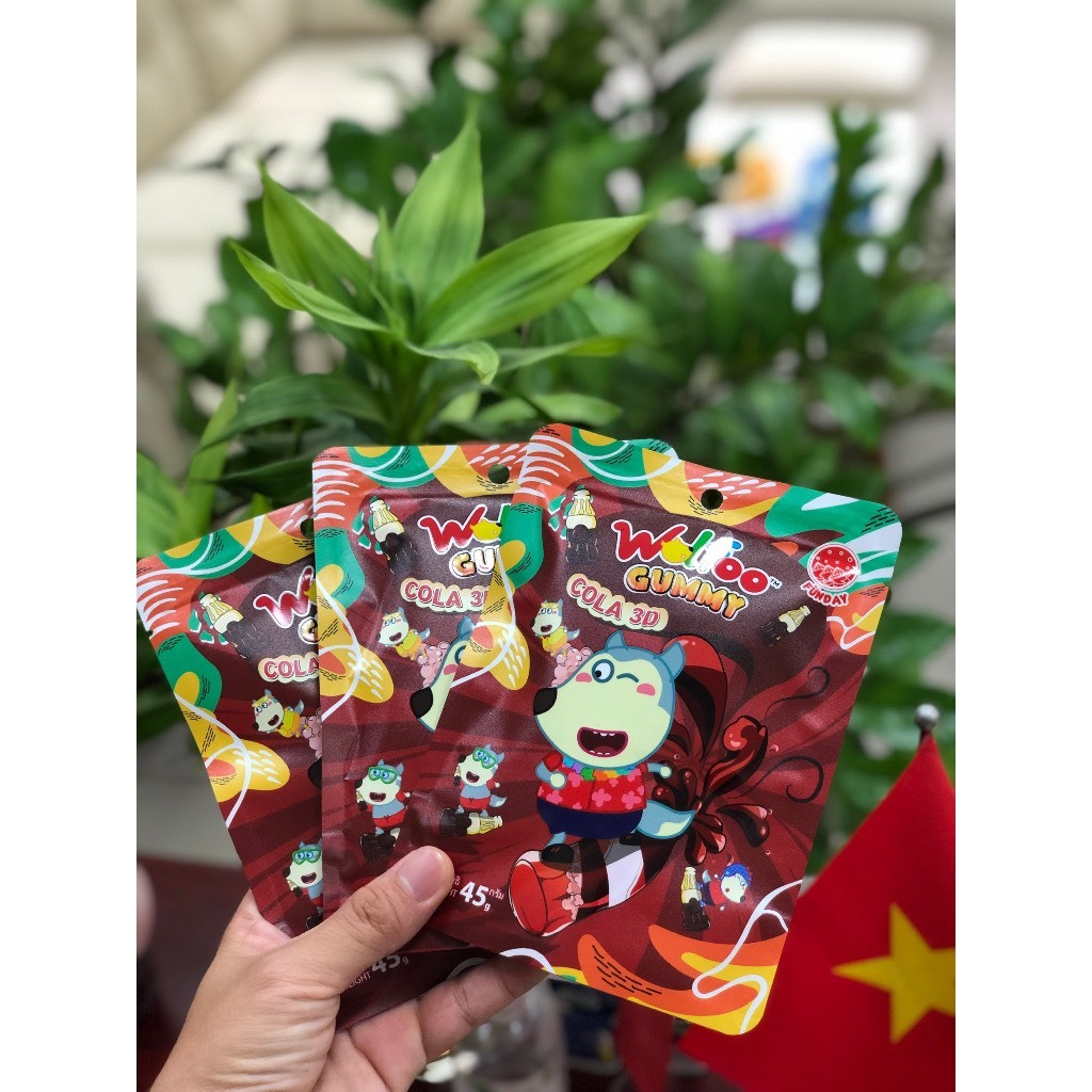 Kẹo dẻo WOLFOO - kẹo dẻo vị xoài bóc vỏ, cola, khủng long nhân chảy mứt táo - kẹo Marshmallow khoai tây mứt dâu tây