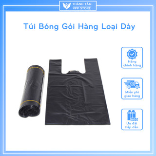 Túi Bóng Đen VPP Thành Tâm - Túi Bóng Gói Hàng Loại Dày, Túi Bóng Đen Đựng Rác Các Size Từ 5kg -15kg (1kg)