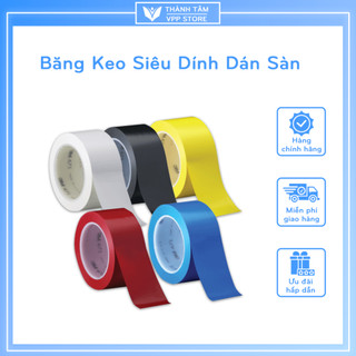 Băng dính vpp thành tâm - băng keo siêu dính dán sàn, dán nền 18m - 33m đủ màu chịu mài mòn tốt, dể dàng lau sạch
