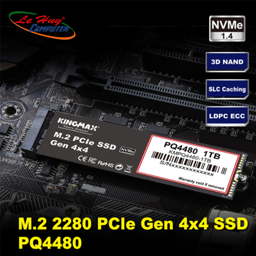 Ổ cứng SSD Kingmax PQ4480 500GB M.2 2280 PCIe NVMe Gen4x4