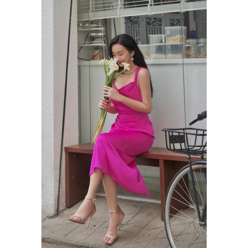 Đầm lụa cao cấp Jane Silk Dress HUONG BOUTIQUE HBV1258