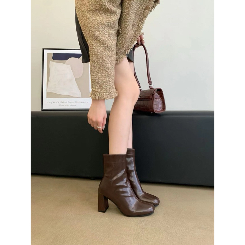 Bốt nữ da mờ MJL New colection dáng quá đẹp fullbox 3 màu