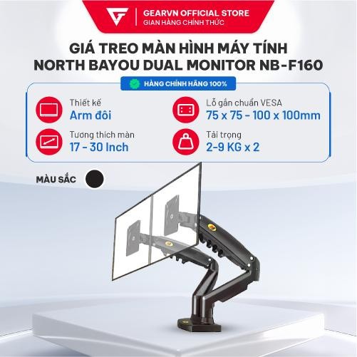 Giá treo màn hình máy tính North Bayou Dual Monitor NB-F160