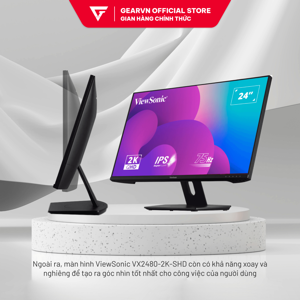 Màn Hình VIEWSONIC VX2480-2K-SHD (24"/IPS/2K/75Hz/4ms) Chính Hãng Giá Rẻ | BigBuy360 - bigbuy360.vn