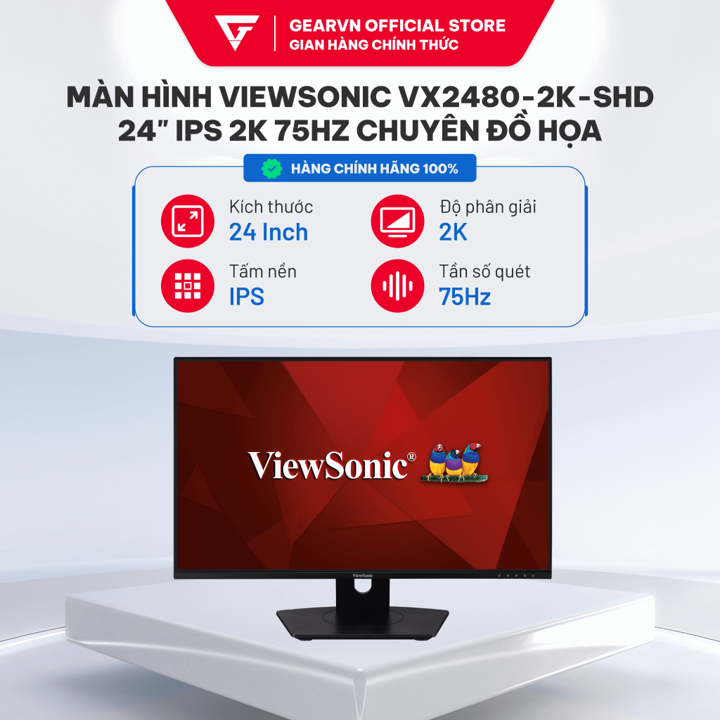 Màn Hình VIEWSONIC VX2480-2K-SHD (24"/IPS/2K/75Hz/4ms) Chính Hãng Giá Rẻ | BigBuy360 - bigbuy360.vn