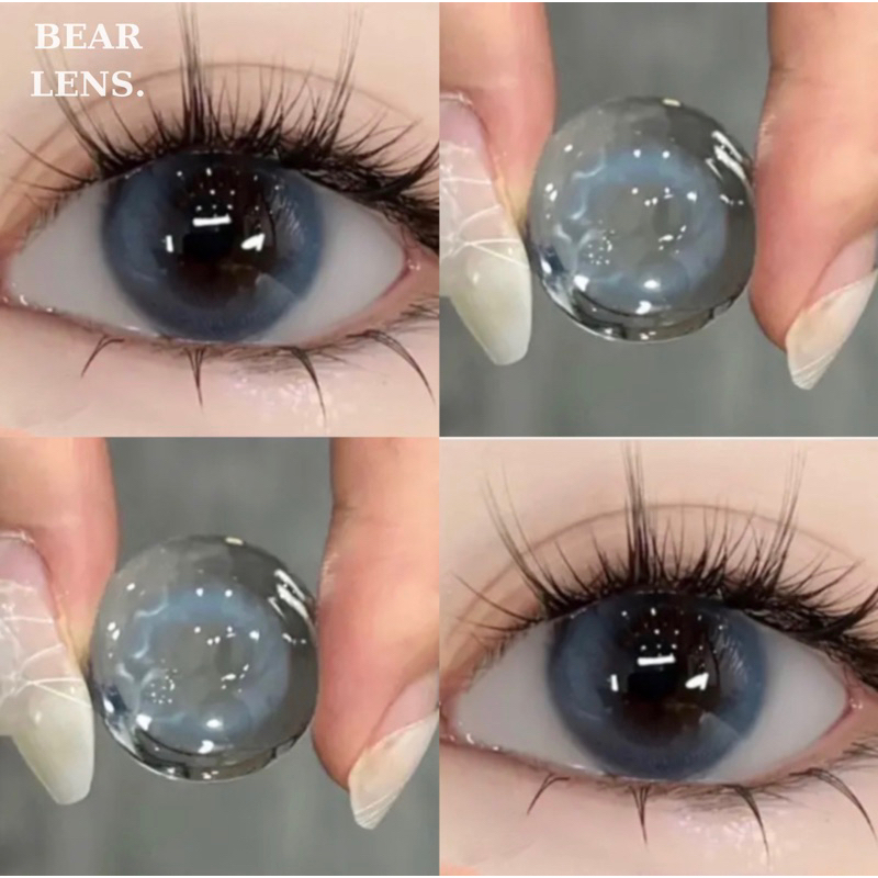 BEAR LENS Tổng Hợp Mẫu 0 Độ Blue - Violet - Green - Pink