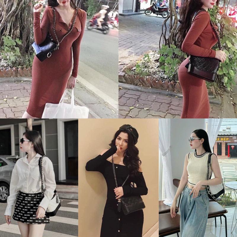 Túi chen nồ dáng hobo hàng đẹp đế đúc size22