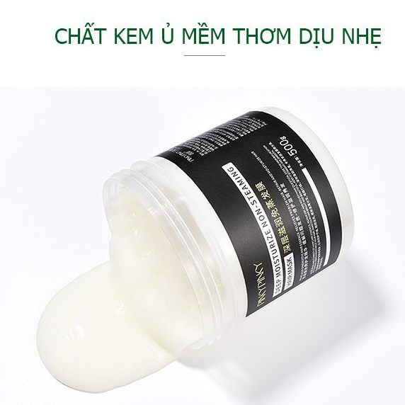 Kem ủ dưỡng tóc chính hãng pinkypinky 500ml, dầu xả chứa collagen dưỡng ẩm chăm sóc phục hồi tóc hư tổn, giảm gãy rụng.