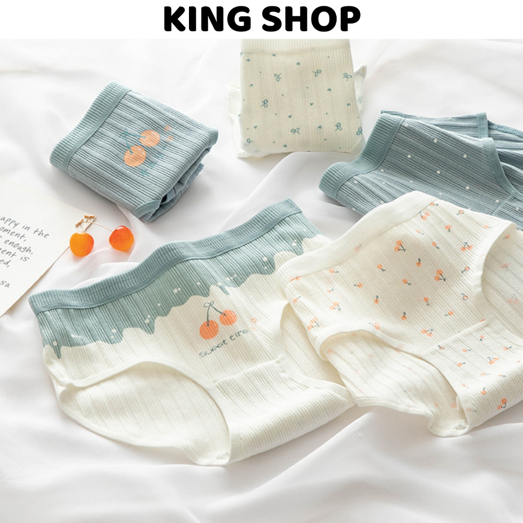 Quần lót nữ, quần lót cotton Cao Cấp kháng khuẩn khử mùi họa tiết cute dễ thương tôn dáng - L1798