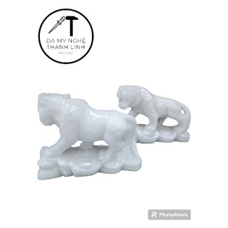 Tượng Hổ (tượng cọp) bằng đá trắng