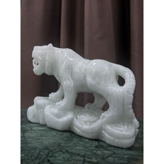Tượng Hổ (tượng cọp) bằng đá trắng