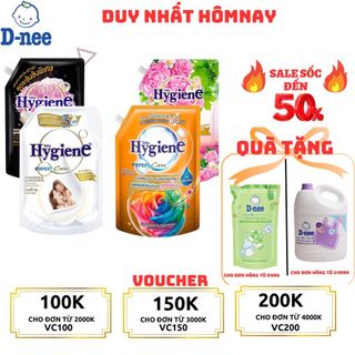 Combo 3 túi nước xả vải hygiene thái lan đậm đặc lưu hương lâu hơn túi 2000ml - 2200ml !!!