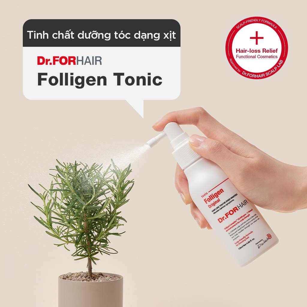Tinh chất dưỡng tóc dạng xịt hỗ trợ mọc tóc DR.FORHAIR Folligen Tonic 120ml