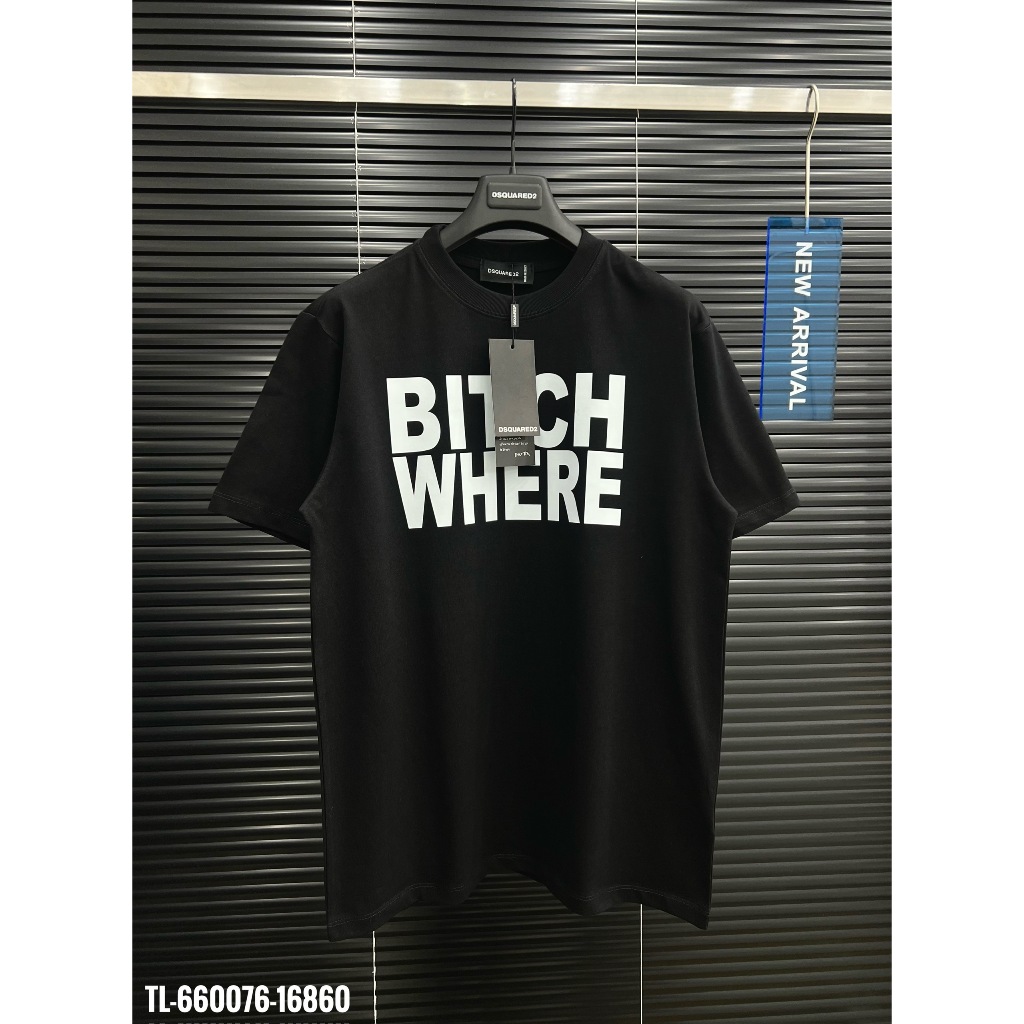 🔥Hot🔥Áo thun DSQUARED2 bitch thiết kế hot trend Nam nữ New 2024