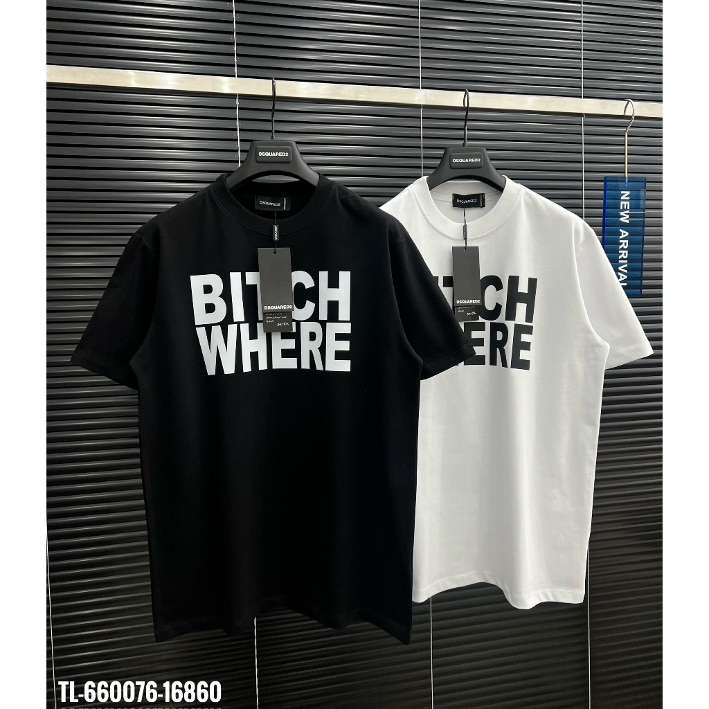 🔥Hot🔥Áo thun DSQUARED2 bitch thiết kế hot trend Nam nữ New 2024