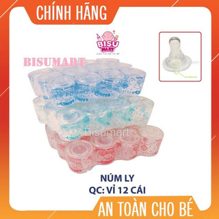 COMBO 12 Núm Vú cổ hẹp LY Silicone Siêu Mềm FANCY