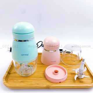 [CÓ SẴN]Máy xay đa năng Hattiecs giúp bé ăn dặm ngon miệng, Máy xay cầm tay HATTIECS (4 lưỡi và 6 lưỡi)