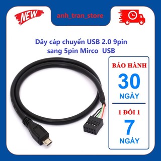 Dây cáp chuyển usb 2.0 9pin to 5pin mirco usb