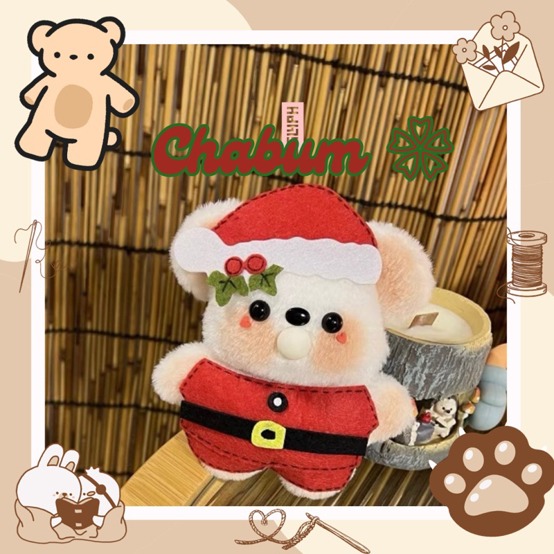 Gấu nhồi bông Hello Kitty thổi bong bóng DIY phiên bản Giáng Sinh