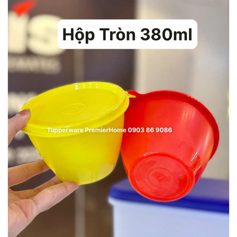 Hộp Bow tròn - vàng , đỏ 380ml giá rẻ