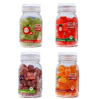 Kẹo dẻo cube candy gummy lọ 68g hương nho/ cam/ dâu/ táo